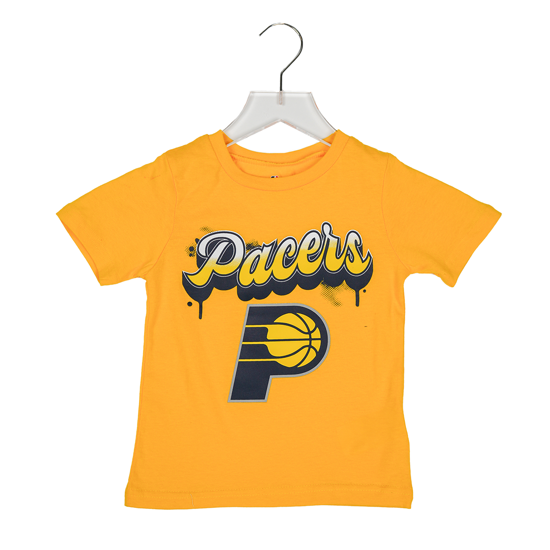 Toddler Indiana Pacers Bubbly Script T-Shirt in Gold by Outerstuff