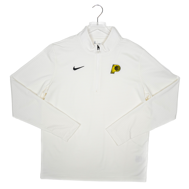 Adult Indiana Pacers 24-25' CITY EDITION 1/4 Zip Performance Top in White by Nike