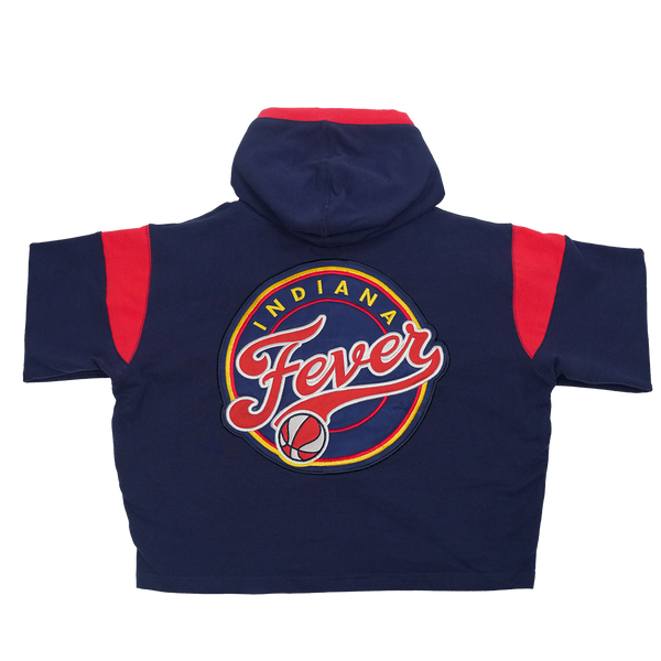 Women's Indiana Fever Crop Full-Zip Hooded Fleece by FISLL