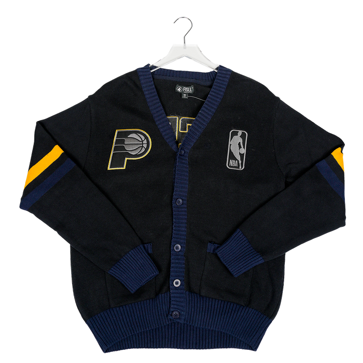 Adult Indiana Pacers Black History Month Cardigan Sweater in Black by FISLL