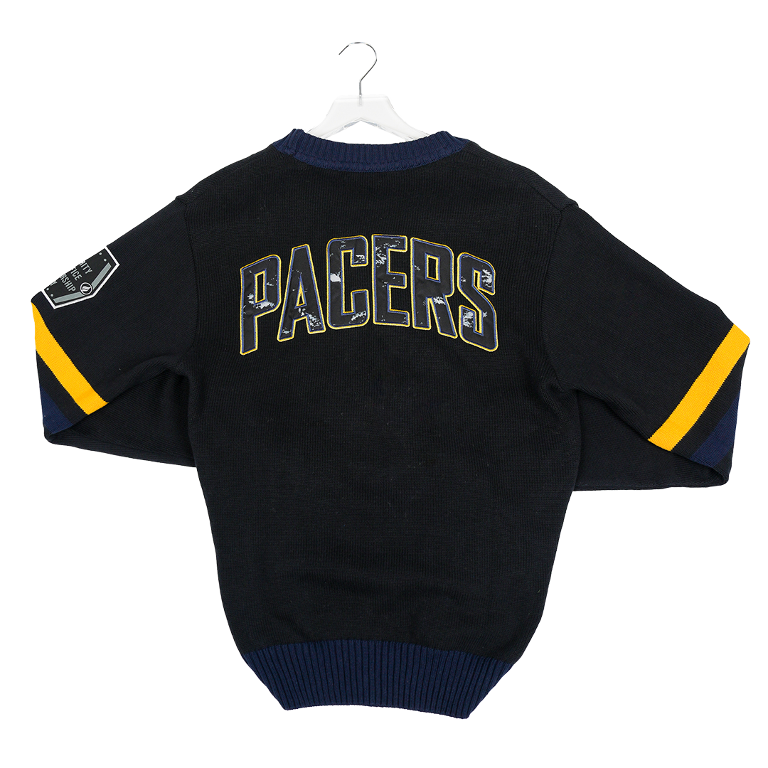 Adult Indiana Pacers Black History Month Cardigan Sweater in Black by FISLL