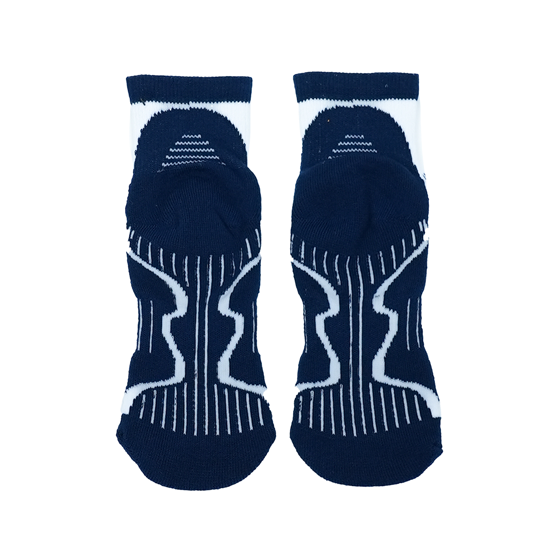 Indiana Fever Primary Logo Quarter Length Sock in Navy by For Bare Feet