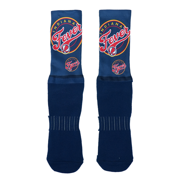 Youth Indiana Fever Primary Logo Quarter Length Sock in Navy by For Bare Feet