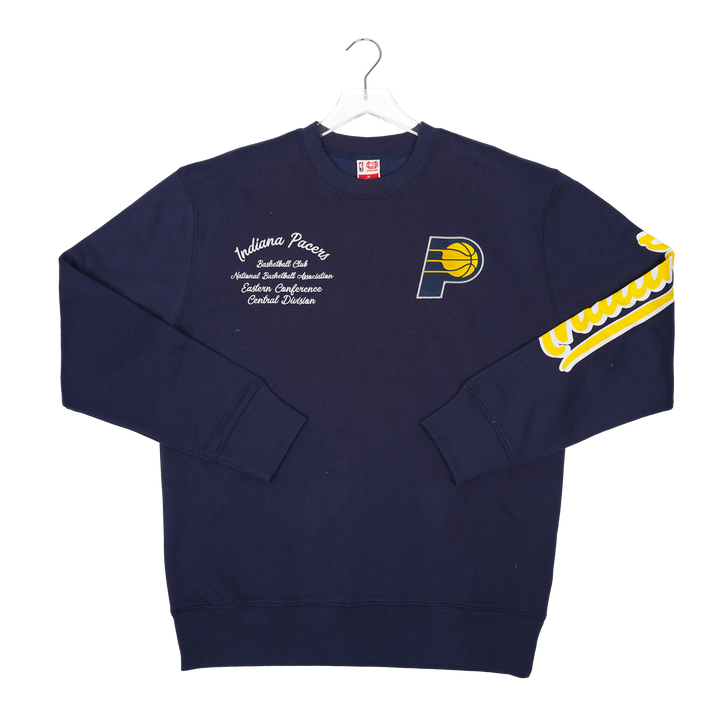 Adult Indiana Pacers Trailblazer Crewneck Sweatshirt in Navy by UNK