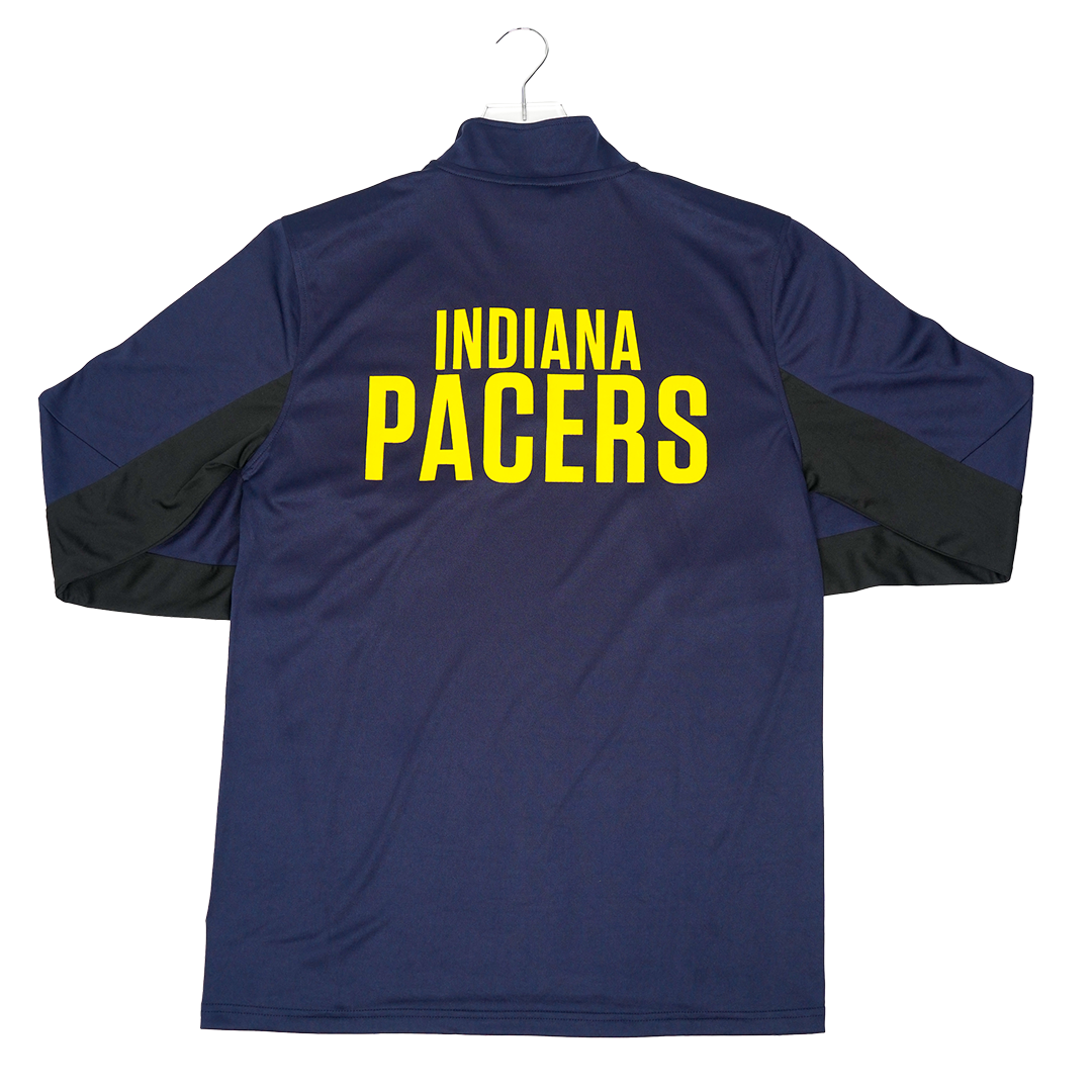 Adult Indiana Pacers 1/4 Zip Blue Streak Performance Top in Navy by UNK