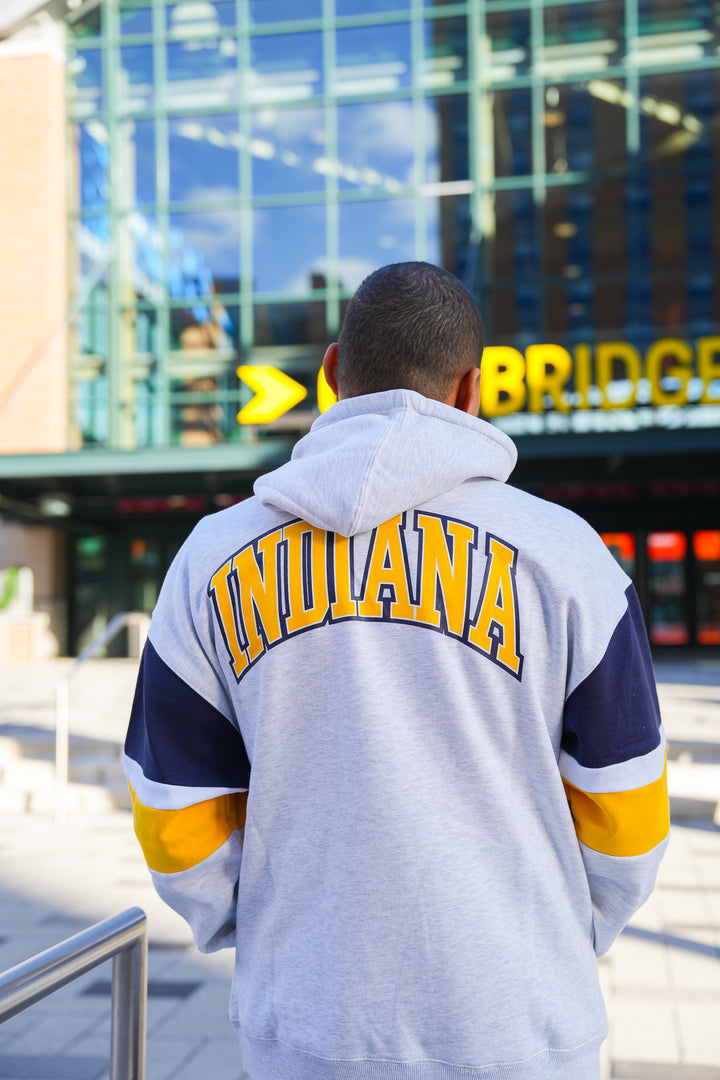 Adult Indiana Pacers Big Show Hooded Sweatshirt in Grey by UNK