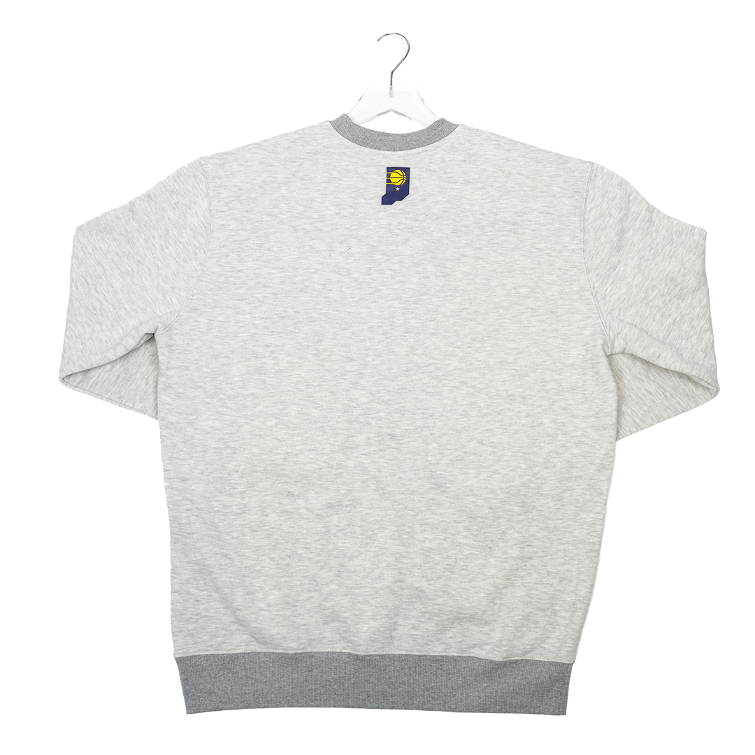 Adult Indiana Pacers Kickback Crewneck Sweatshirt in Grey by UNK