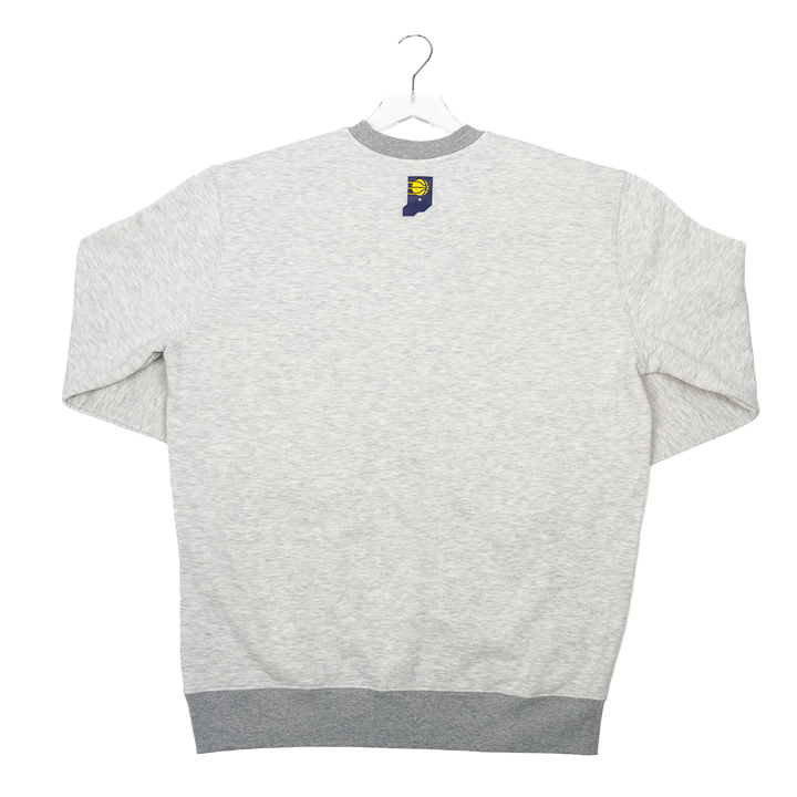 Adult Indiana Pacers Kickback Crewneck Sweatshirt in Grey by UNK