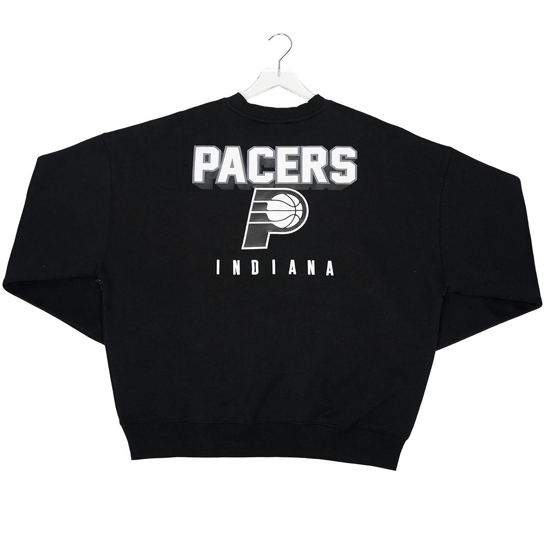 Adult Indiana Pacers Cliff Jumper Crewneck Sweatshirt in Black by UNK