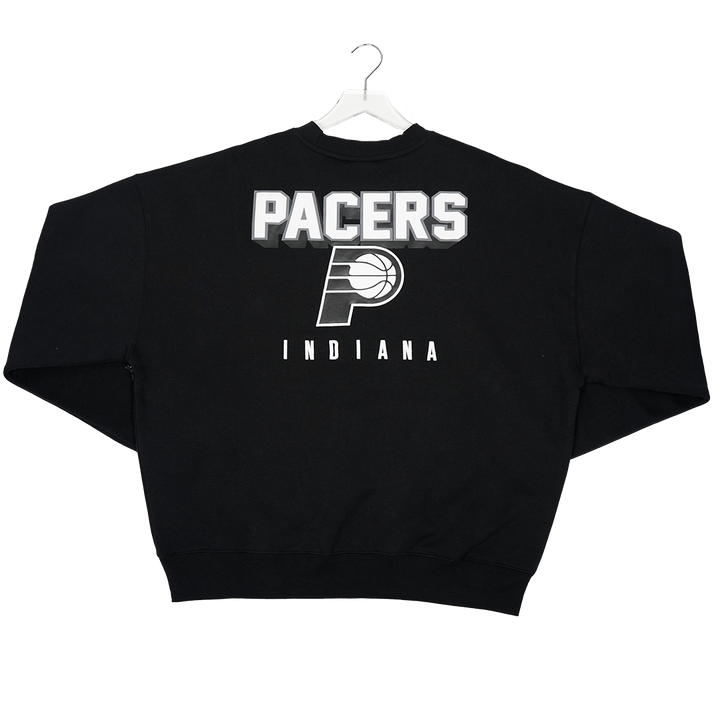 Adult Indiana Pacers Cliff Jumper Crewneck Sweatshirt in Black by UNK