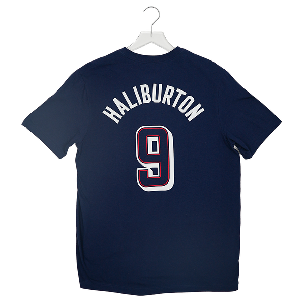 Adult Indiana Pacers Haliburton USA Basketball Name and Number T-Shirt by Nike