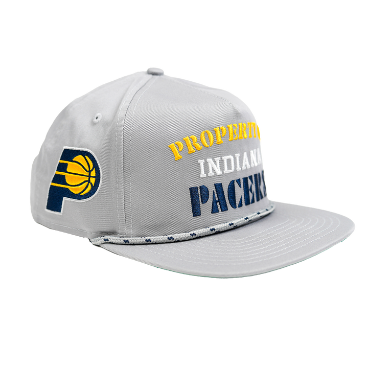 Adult Indiana Pacers Vintage Golfer Hat in Grey by New Era