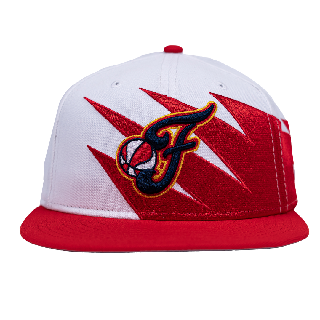 Adult Indiana Fever Jagged Edge 9Fifty Hat in Red by New Era