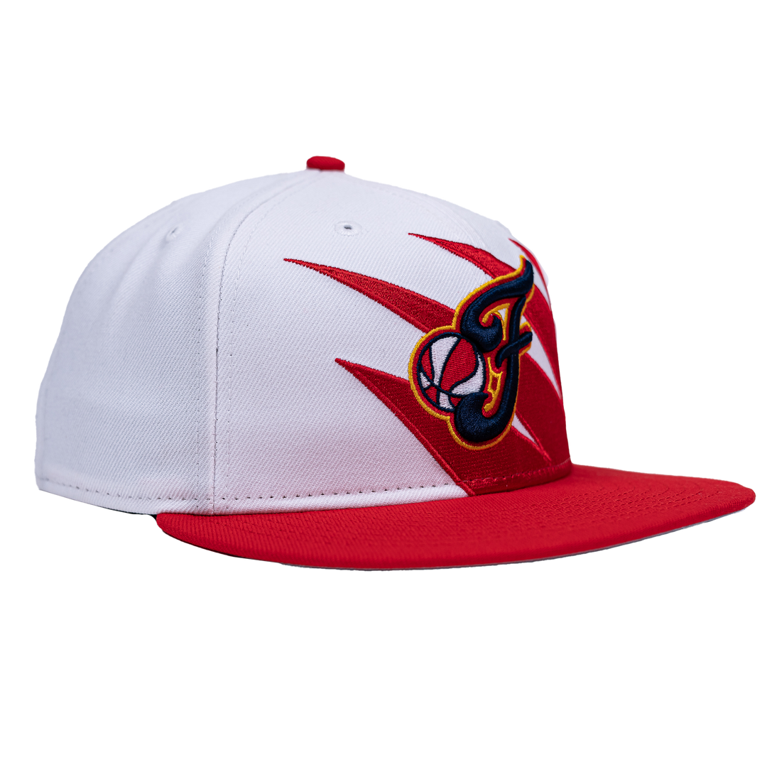 Adult Indiana Fever Jagged Edge 9Fifty Hat in Red by New Era