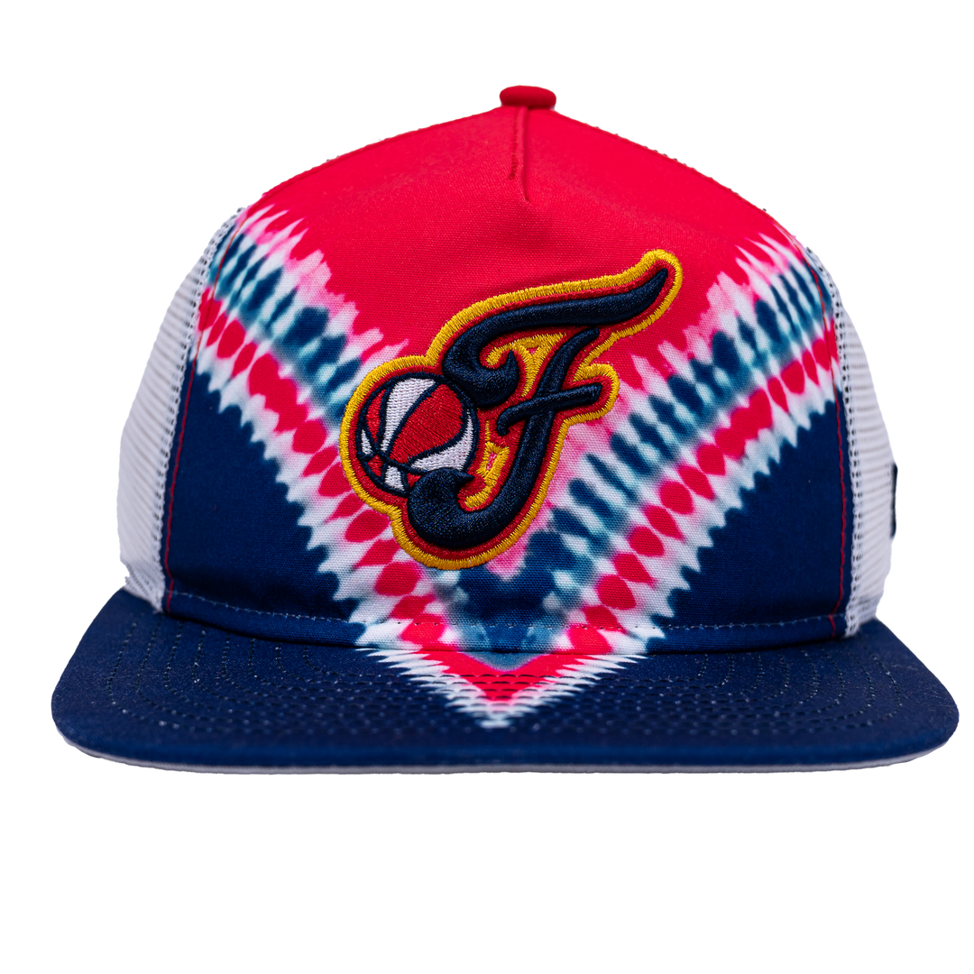 Adult Indiana Fever Golfer Tie-Dye Hat in Navy by New Era