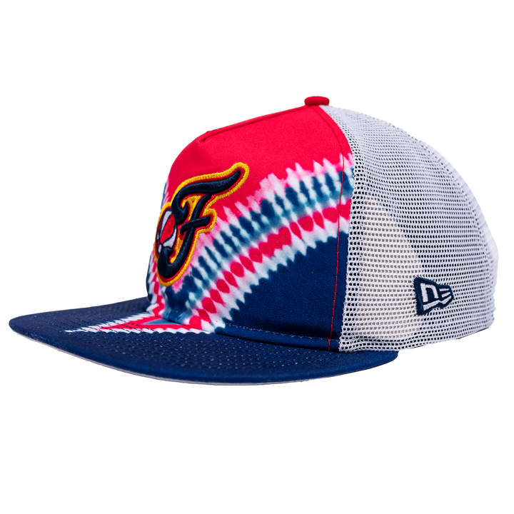 Adult Indiana Fever Golfer Tie-Dye Hat in Navy by New Era