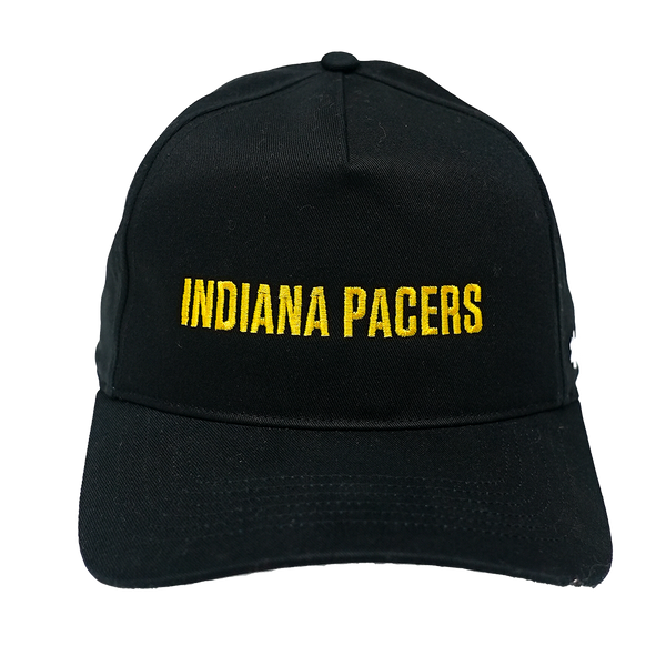 Adult Indiana Pacers Script Rope Hitch Hat in Black by '47