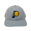 Adult Indiana Pacers Primary Logo Harrington Trucker Hat in Grey by '47