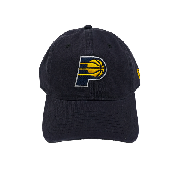 Adult Indiana Pacers Mini Primary Logo 9Twenty Hat in Navy by New Era