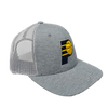 Adult Indiana Pacers Primary Logo Harrington Trucker Hat in Grey by '47