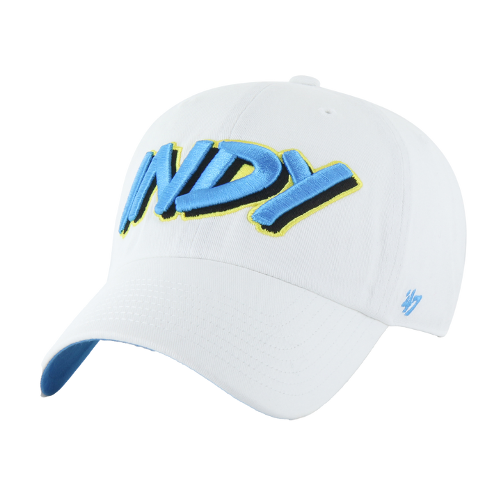 Adult Indiana Pacers 24-25' CITY EDITION Clean-Up Hat in White by '47