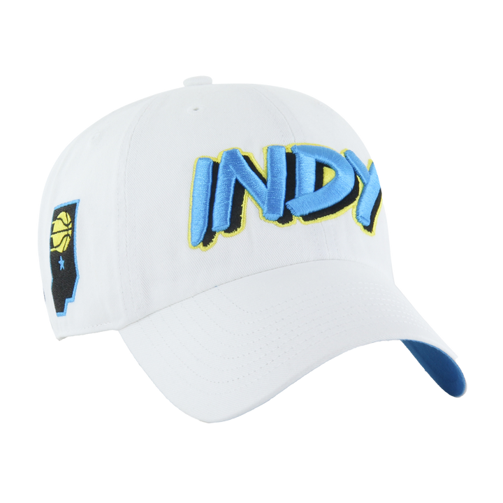 Adult Indiana Pacers 24-25' CITY EDITION Clean-Up Hat in White by '47