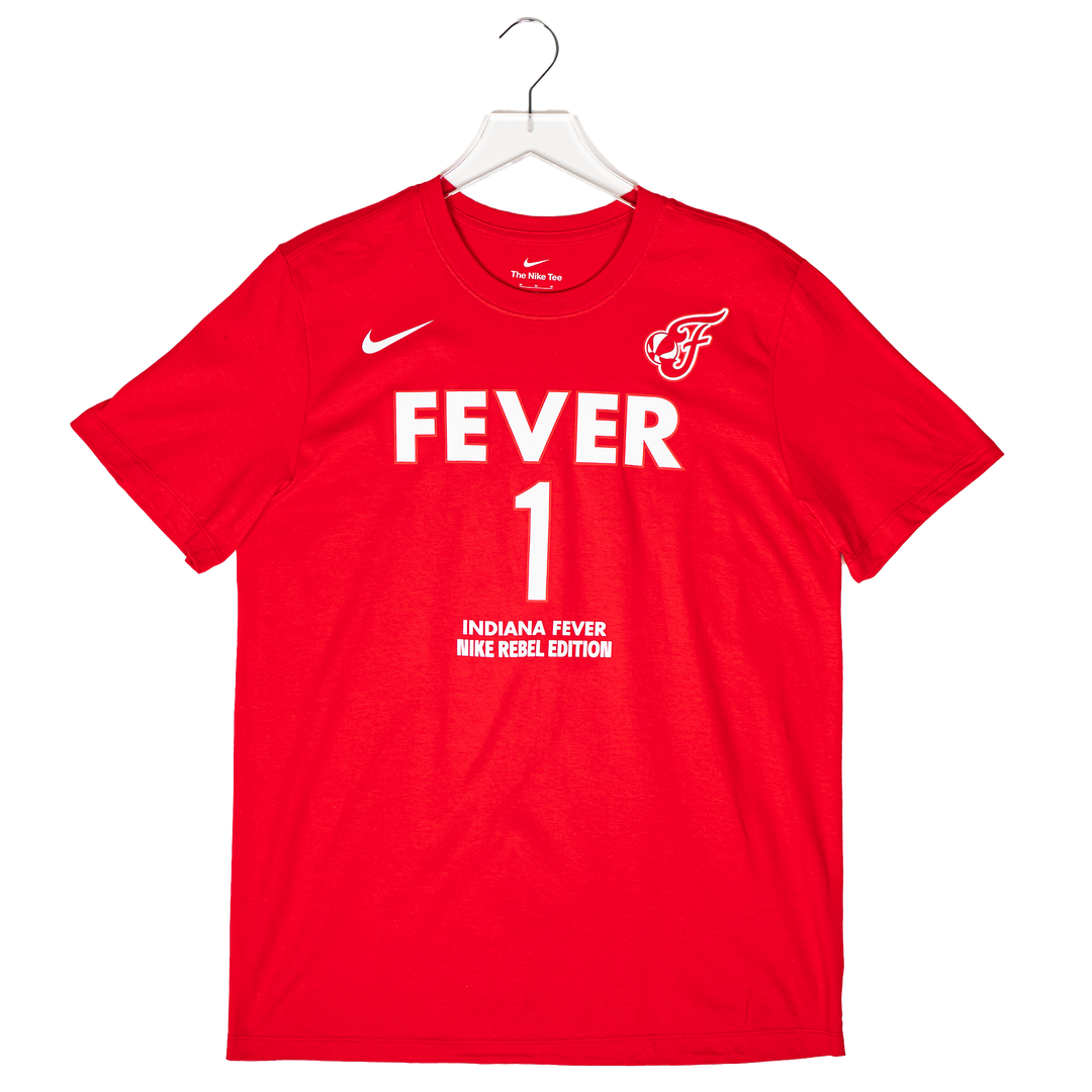 Adult Indiana Fever #1 Nalyssa Smith Rebel Name and Number T-shirt in Red by Nike