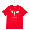 Adult Indiana Fever #1 Nalyssa Smith Rebel Name and Number T-shirt in Red by Nike