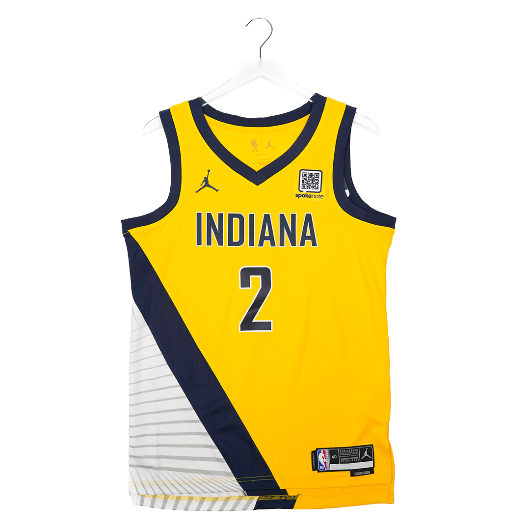 Adult Indiana Pacers #2 Andrew Nembhard Statement Swingman Jersey by Jordan