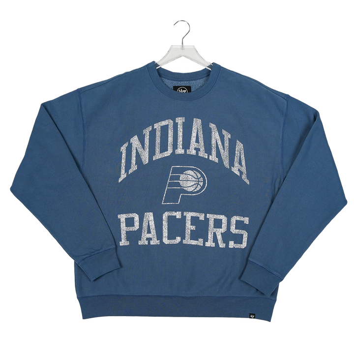 Adult Indiana Pacers Wave Rider Crew Fleece in Blue by '47