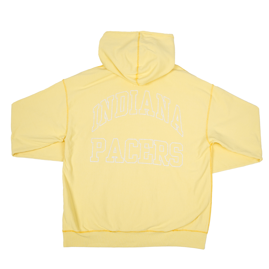 Adult Indiana Pacers Hookline River Hooded Sweatshirt in Maize by '47