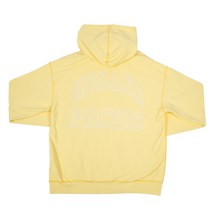 Adult Indiana Pacers Hookline River Hooded Sweatshirt in Maize by '47