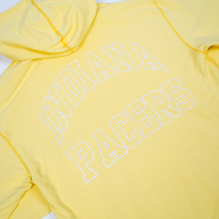 Adult Indiana Pacers Hookline River Hooded Sweatshirt in Maize by '47