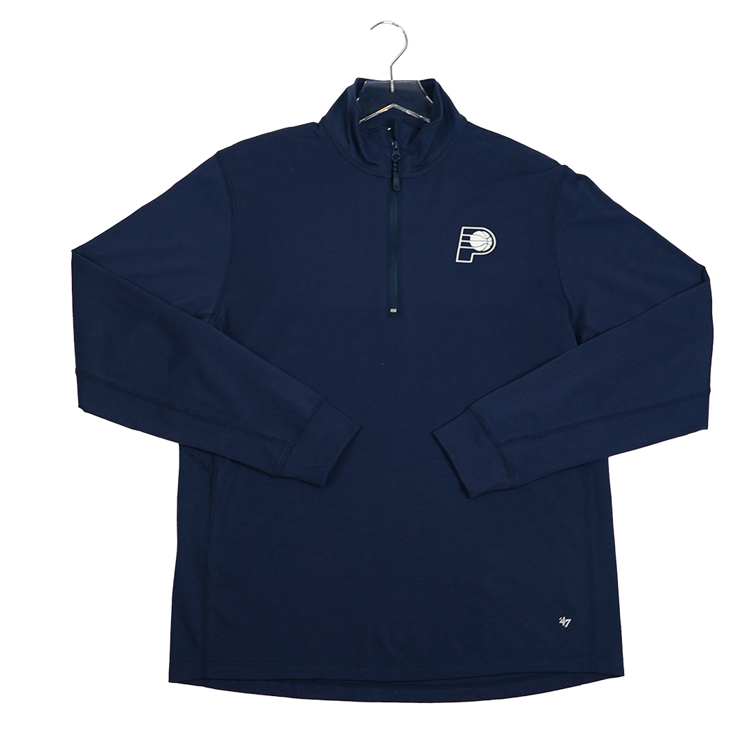 Adult Indiana Pacers Forward Imprint 1/4 Zip Lightweight Top in Navy by '47