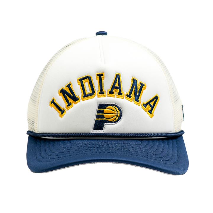 Adult Indiana Pacers AF Chrome 9Forty Hat in Natural by New Era