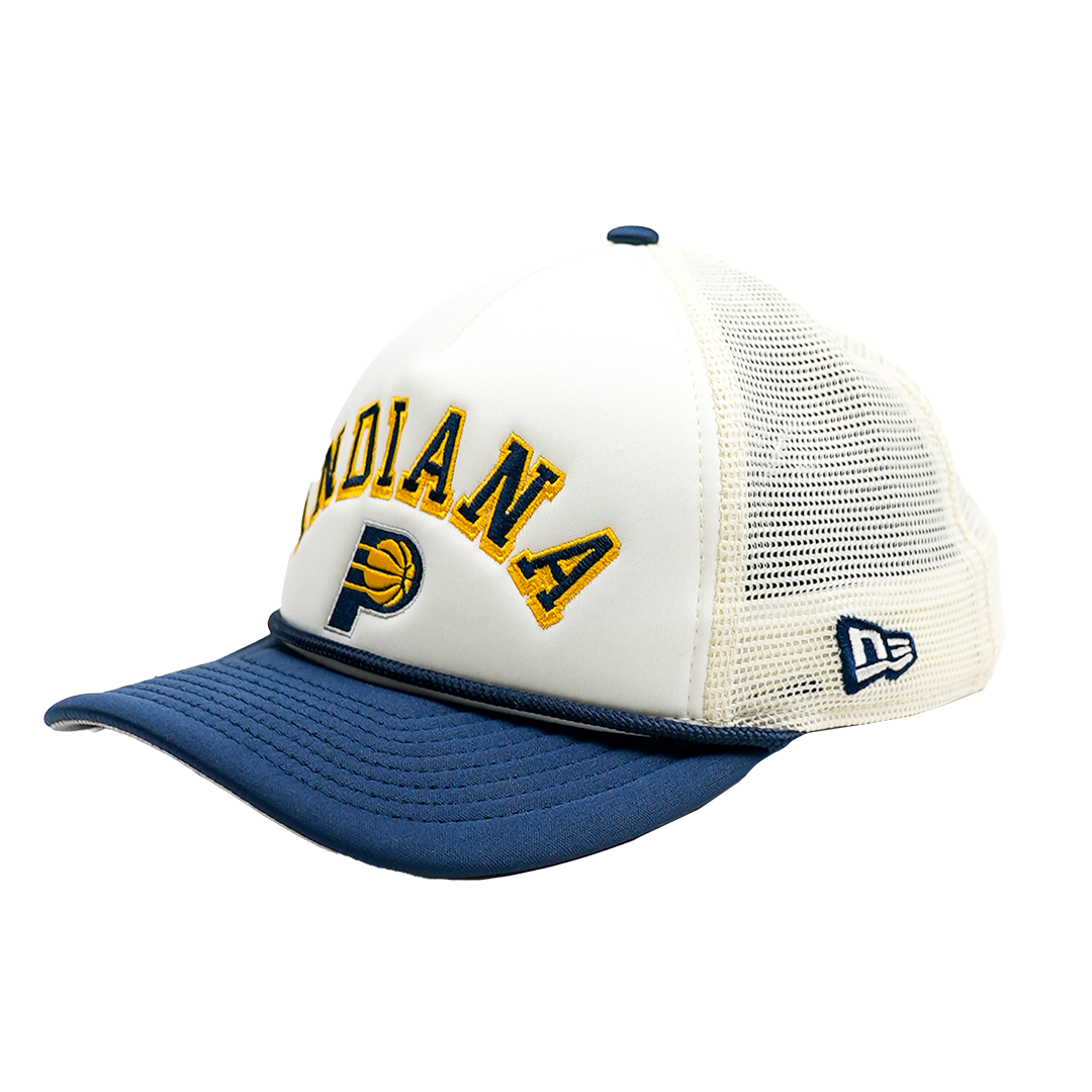 Adult Indiana Pacers AF Chrome 9Forty Hat in Natural by New Era