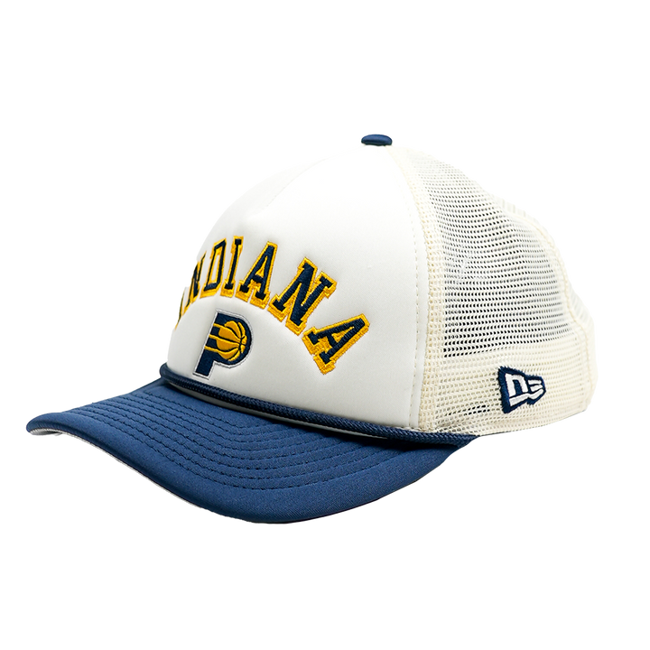 Adult Indiana Pacers AF Chrome 9Forty Hat in Natural by New Era