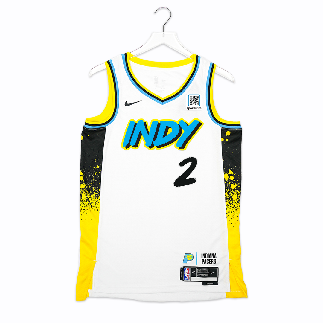 Adult Indiana Pacers #2 Andrew Nembhard 24-25' CITY EDITION Swingman Jersey in White by Nike