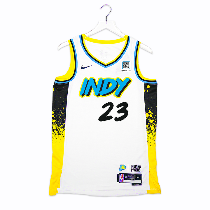 Adult Indiana Pacers #23 Aaron Nesmith 24-25' CITY EDITION Swingman Jersey in White by Nike