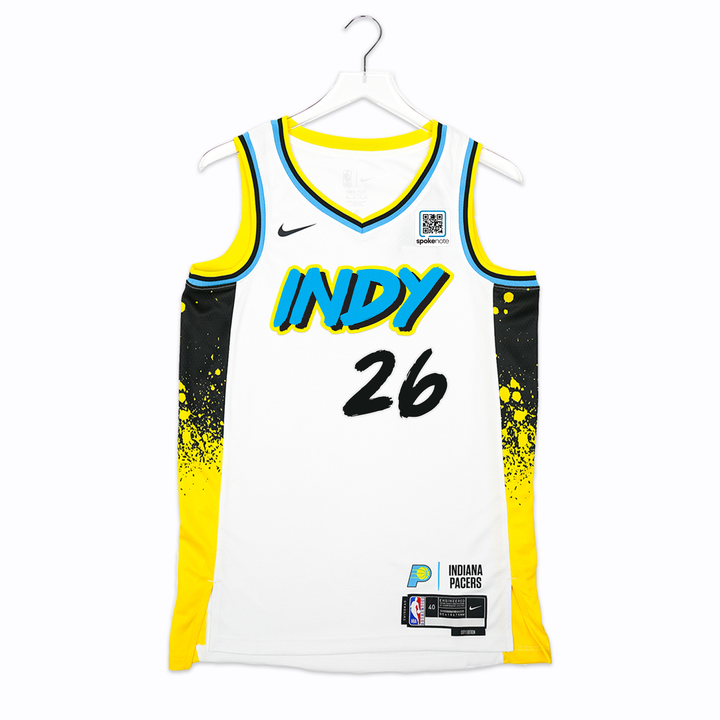 Adult Indiana Pacers #26 Ben Sheppard 24-25' CITY EDITION Swingman Jersey in White by Nike