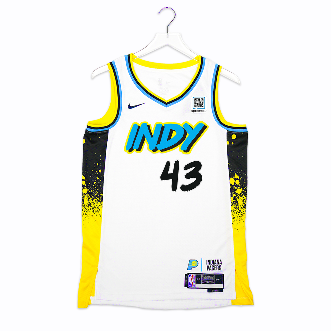 Adult Indiana Pacers #43 Pascal Siakam 24-25' CITY EDITION Swingman Jersey in White by Nike