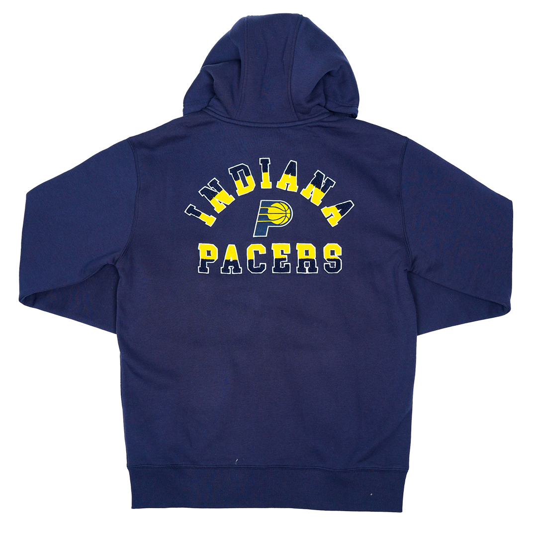 Adult Indiana Pacers Afterburner Full-Zip Hooded Fleece in Navy by UNK