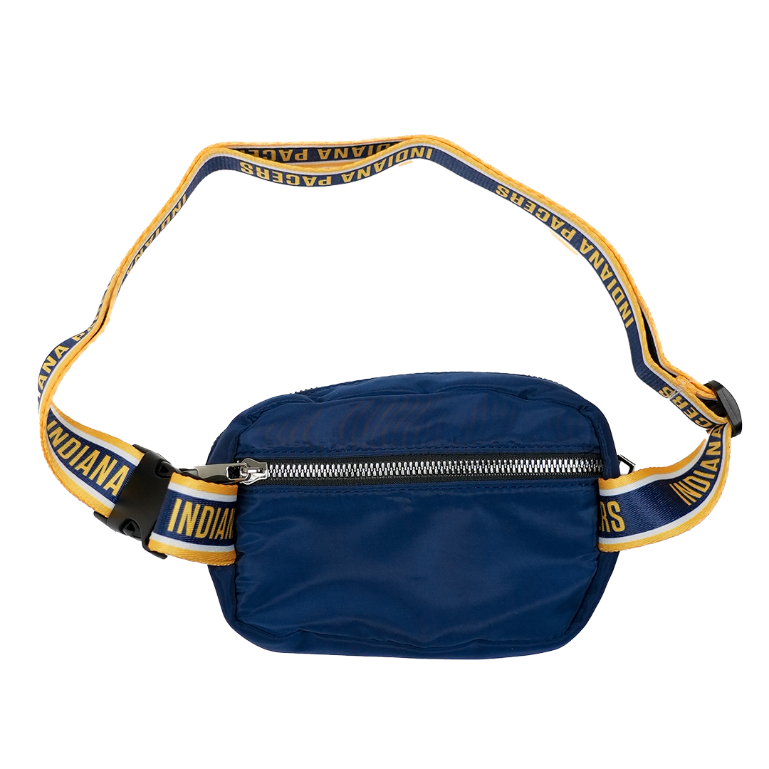 Indiana Pacers Small Team Wordmark Crossbody Belt Bag in Navy by Team Beans