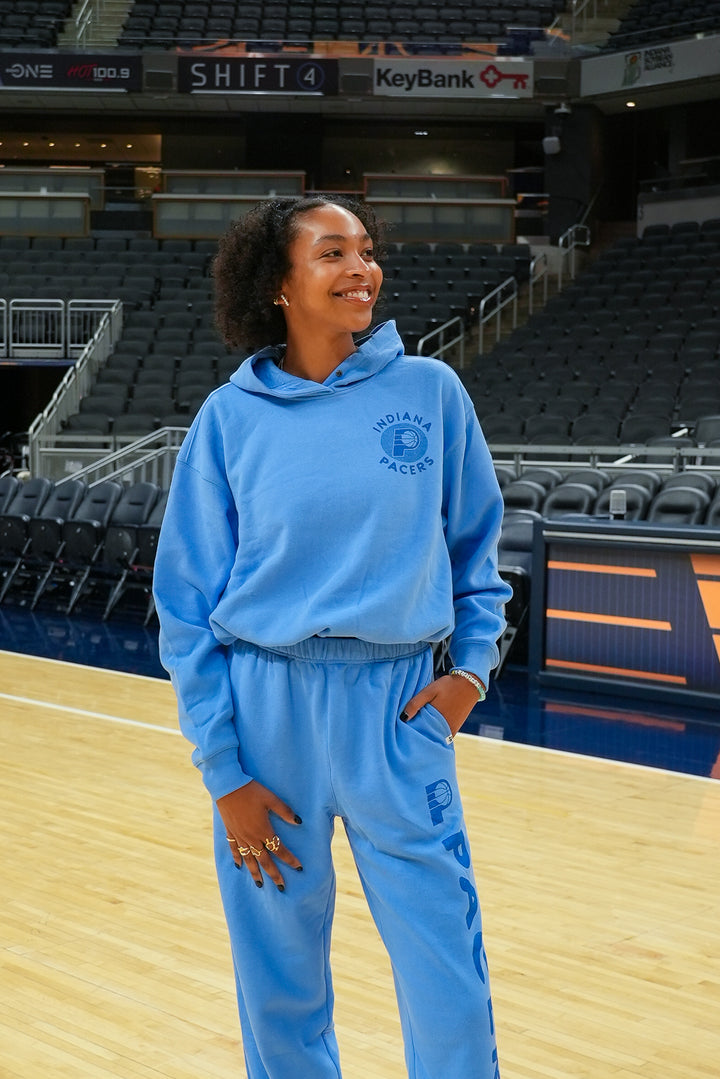 Women's Indiana Pacers Dot Venice Hooded Fleece in Blue by '47