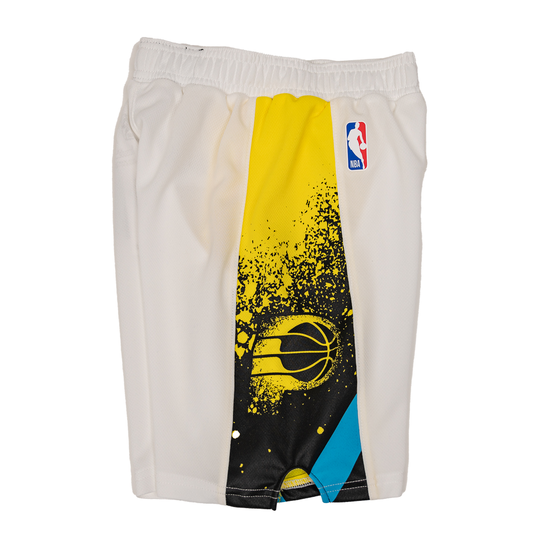 Youth 4-7 Indiana Pacers 24-25' CITY EDITION Swingman Shorts in White by Nike