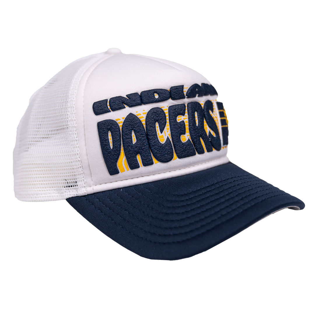 Youth Indiana Pacers Team Printed Hat in Navy by New Era