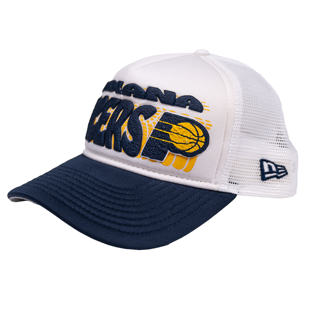 Youth Indiana Pacers Team Printed Hat in Navy by New Era