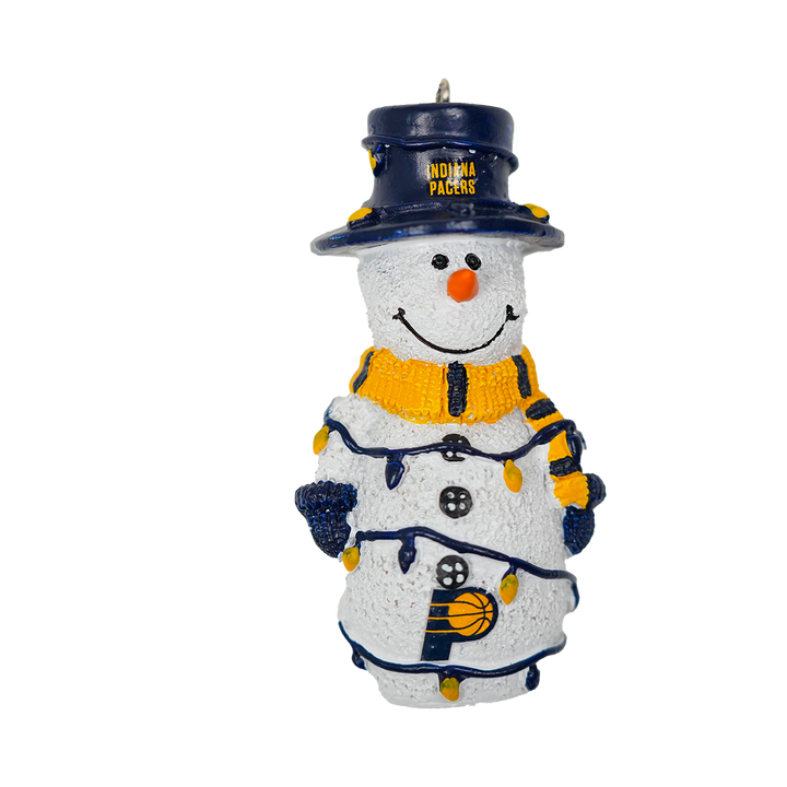 Indiana Pacers Snowman Lights Ornament in Navy by FOCO