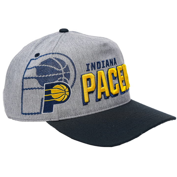 Adult Indiana Pacers Overshadow Hitch Hat in Grey by '47