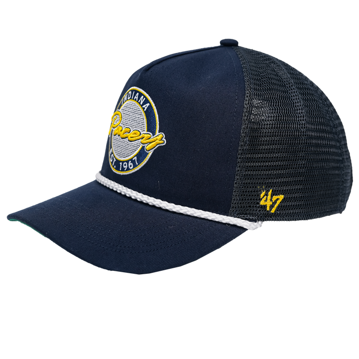 Adult Indiana Pacers Promenade Hitch RF Hat in Navy by '47